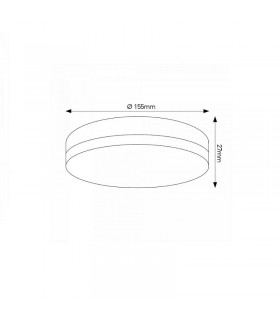 Plafón LED SLIM REDONDO 18W 1440Lm IP20