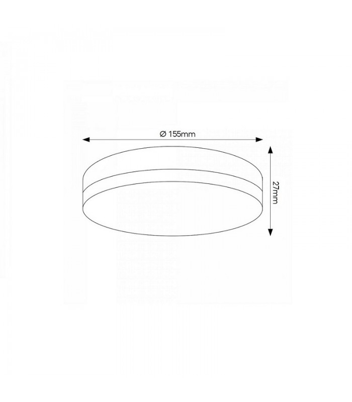 Plafón LED SLIM REDONDO 18W 1440Lm IP20