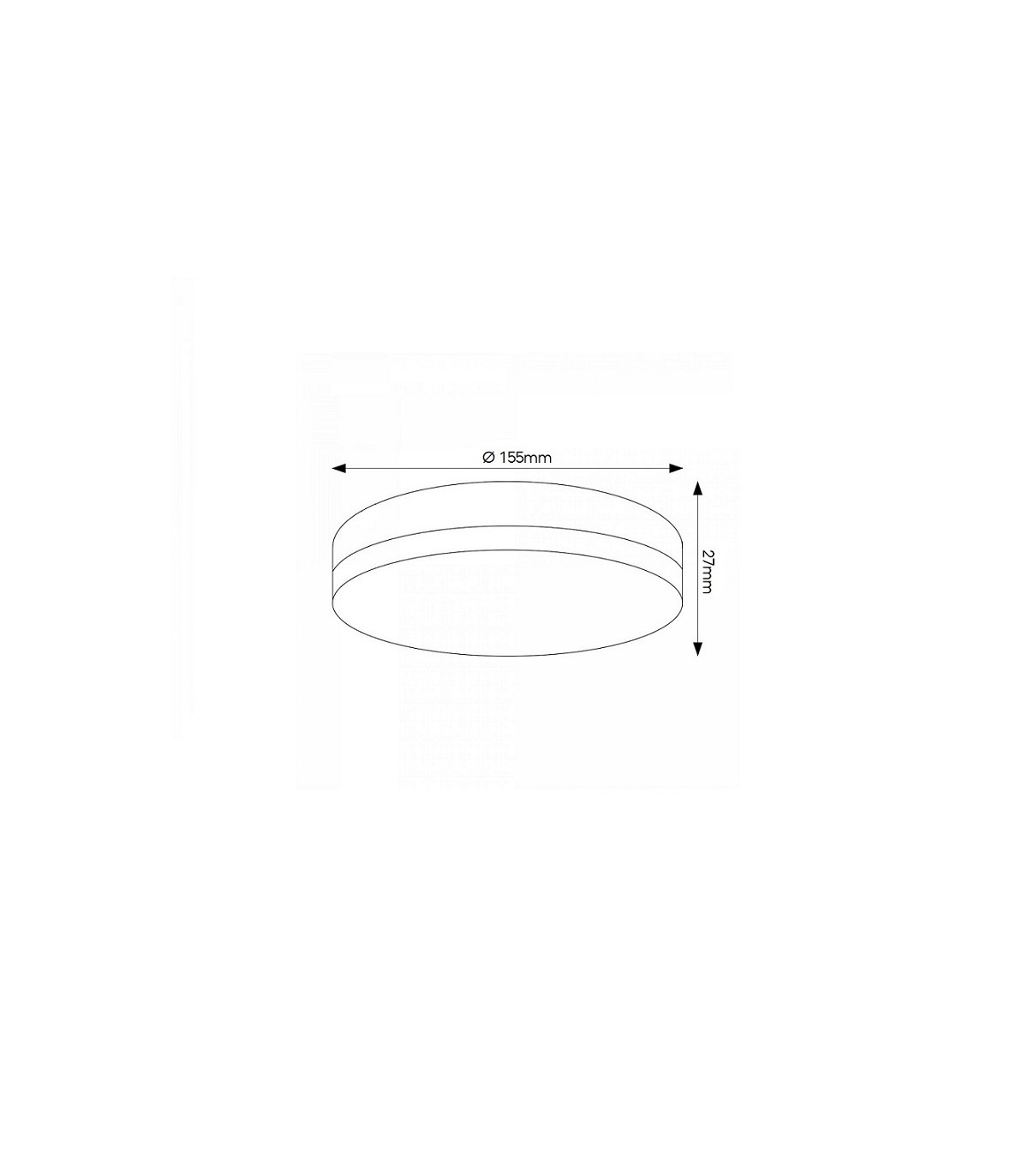 Plafón LED SLIM REDONDO 18W 1440Lm IP20