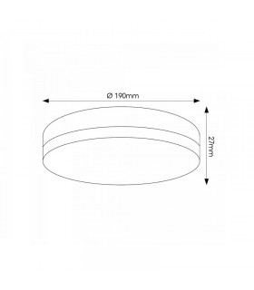 Plafón LED SLIM REDONDO 24W 1950Lm IP20