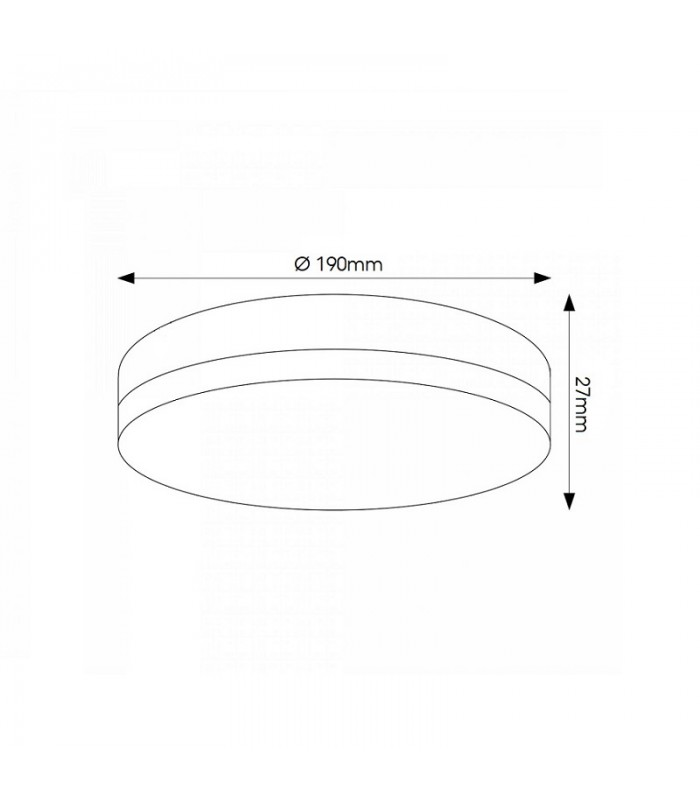 Plafón LED SLIM REDONDO 24W 1950Lm IP20