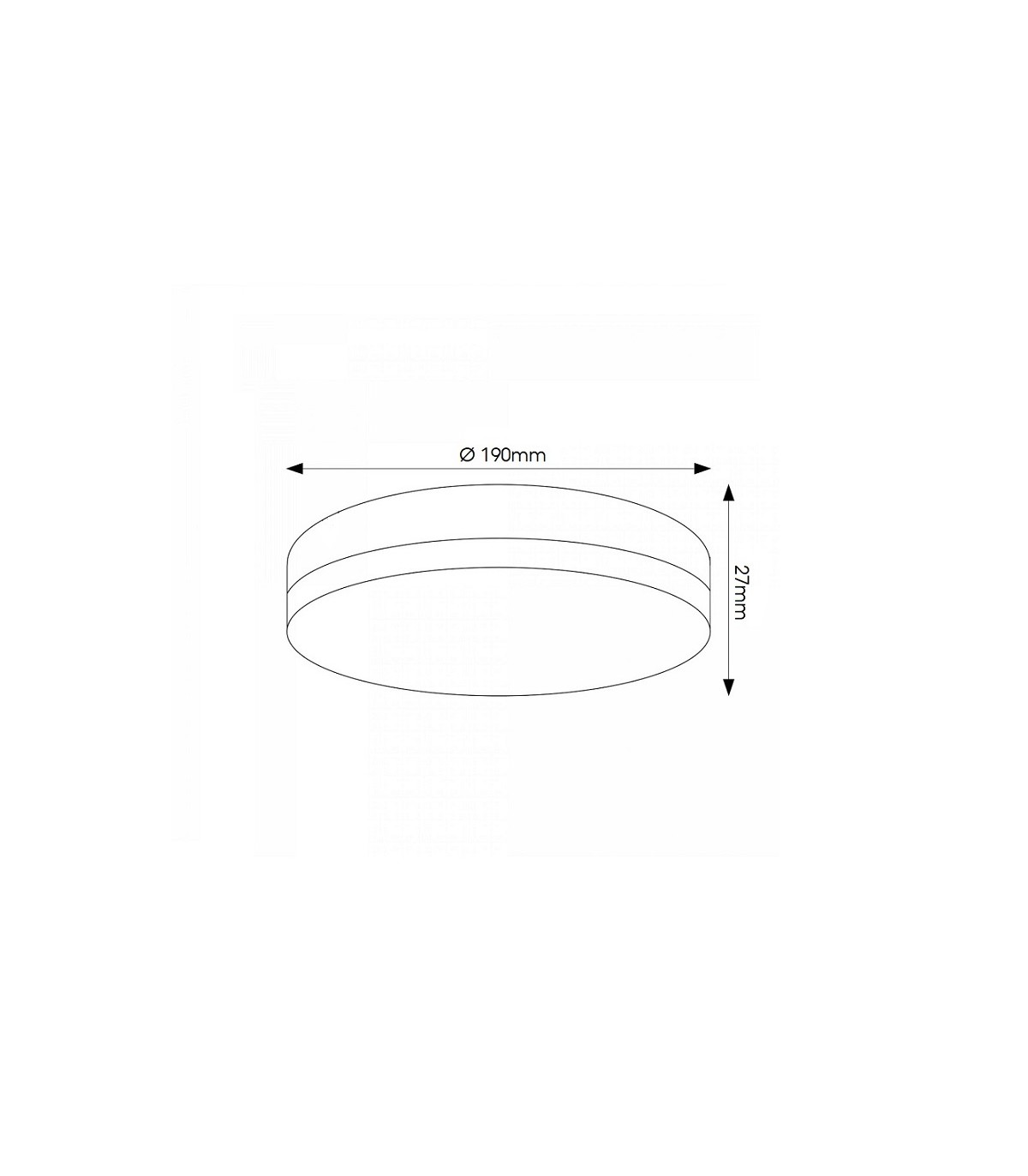 Plafón LED SLIM REDONDO 24W 1950Lm IP20