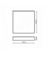 Plafón LED SLIM CUADRADO 18W 1440Lm IP20