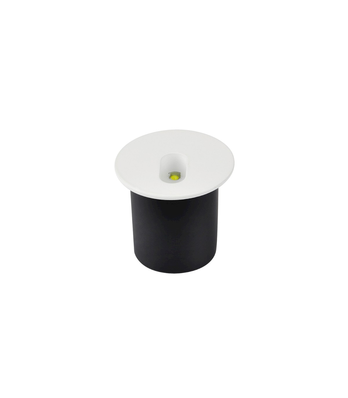 Baliza Led de Empotrar PARED REDONDA 3W 150LM 45º IP20 Blanca
