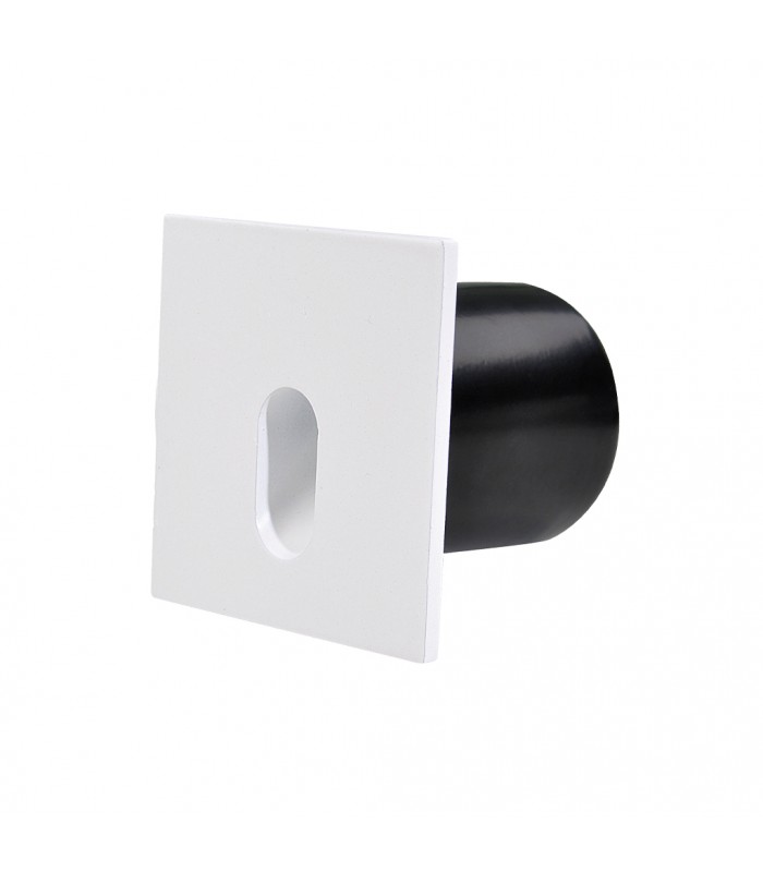 Baliza Led de Empotrar PARED CUADRADA 3W 150LM 45º IP20 Blanca