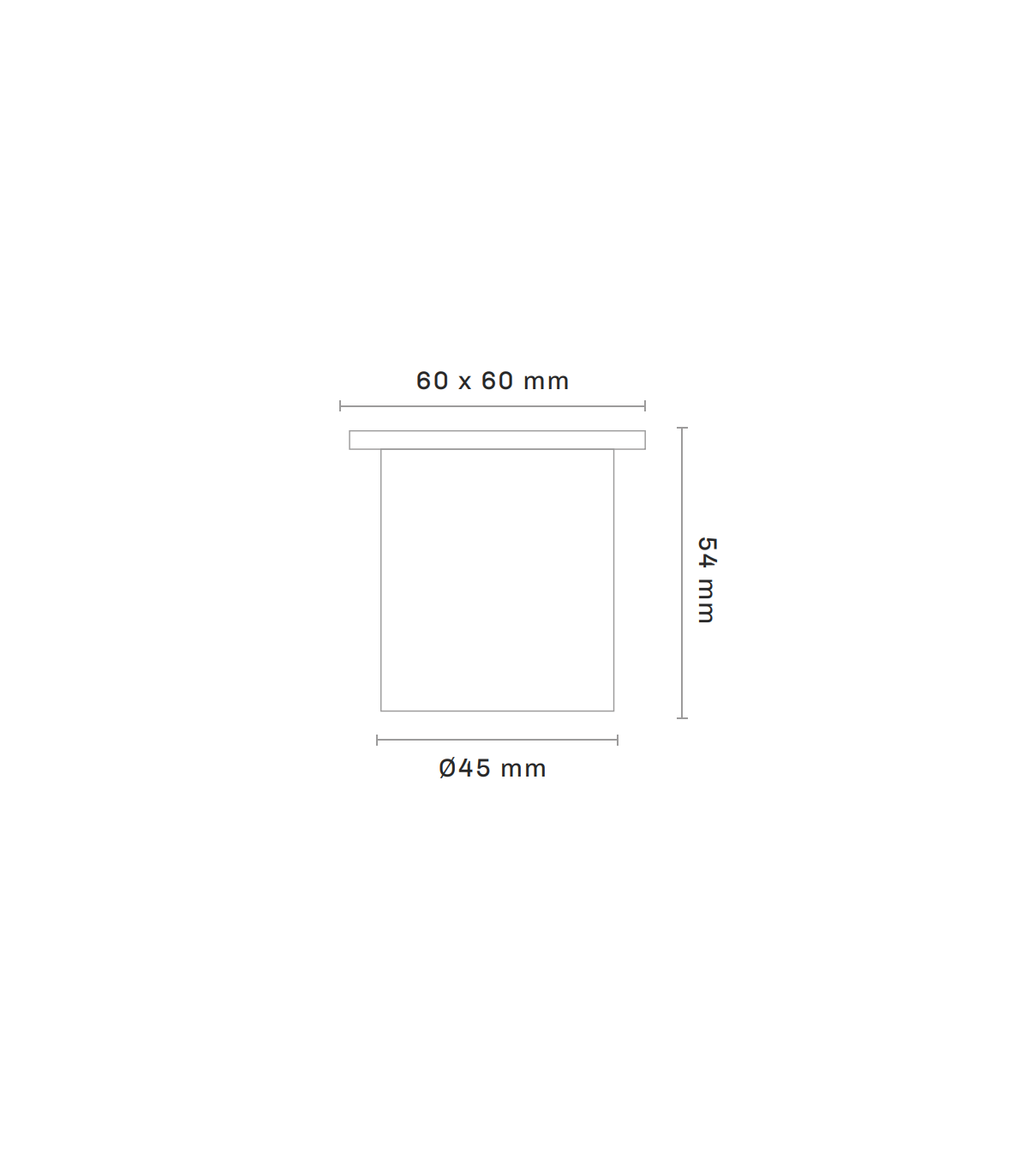 Baliza Led de Empotrar PARED CUADRADA 3W 150LM 45º IP20 Blanca