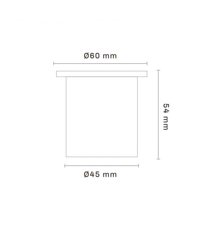 Baliza Led de Empotrar PARED REDONDA 3W 150LM 45º IP20 Plata