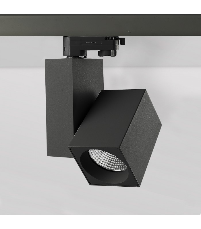 Foco Carril Trifásico SILOVIA 28W 2650LM 45º Negro