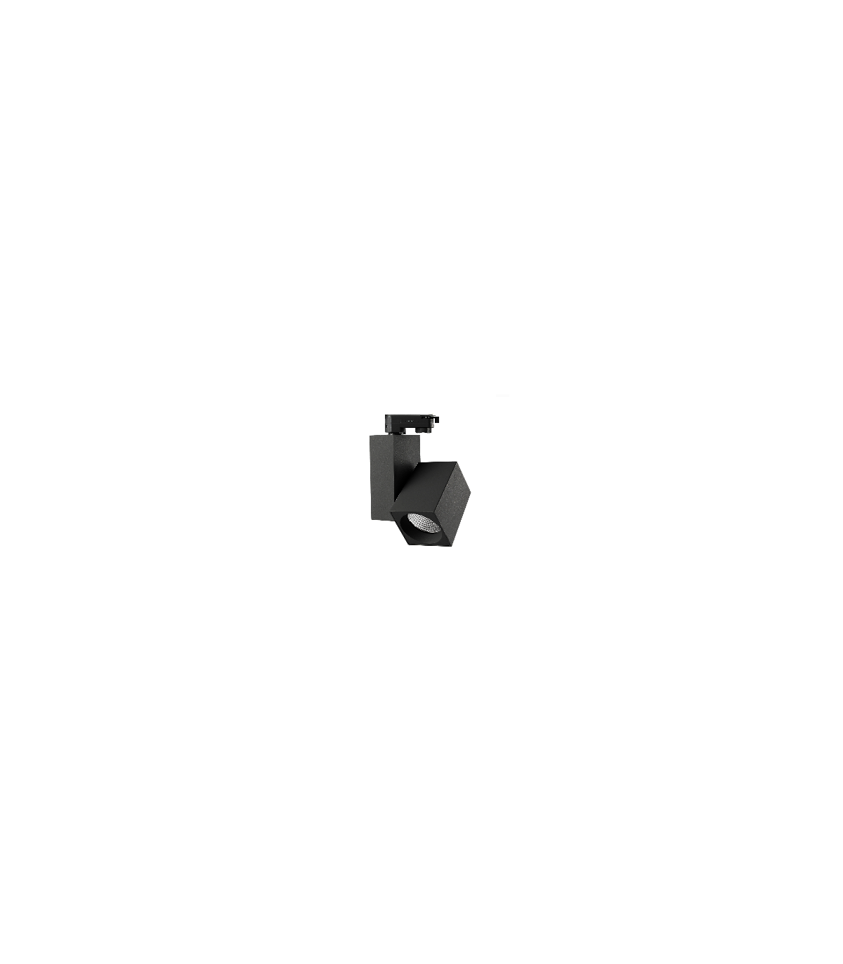 Foco Carril Trifásico SILOVIA 28W 2650LM 45º Negro