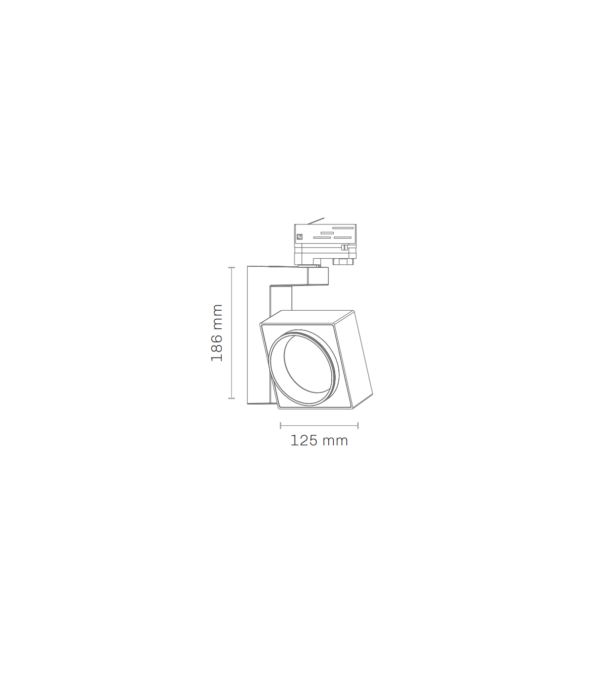 Foco Carril Trifásico NOXOR 35W 2720LM 38º Blanco