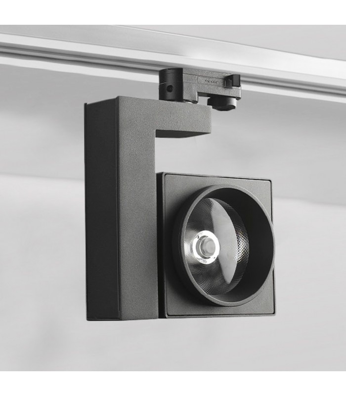 Foco Carril Trifásico NOXOR 35W 2720LM 38º Negro