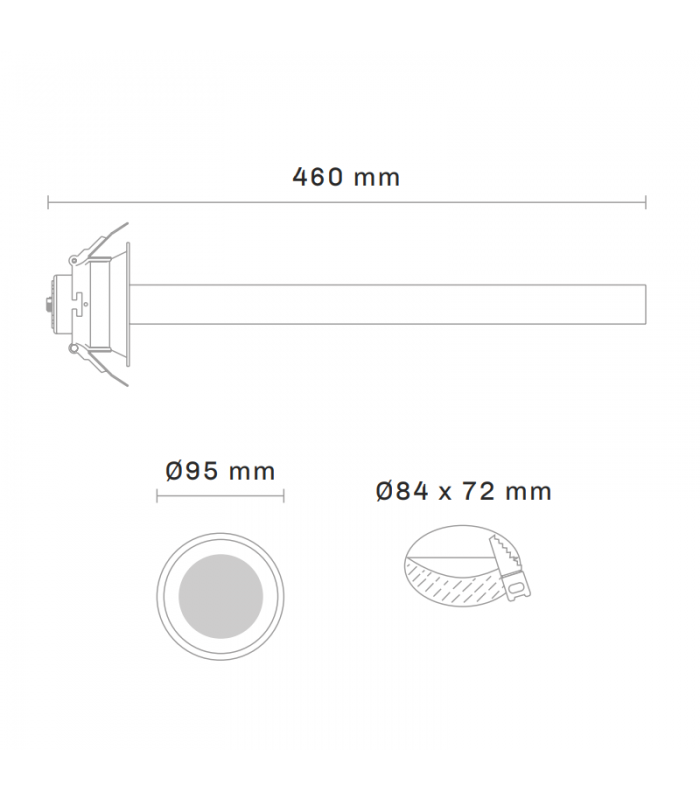 Downlight Led Basculante TIKKOS 6W 430Lm IP20 Blanco