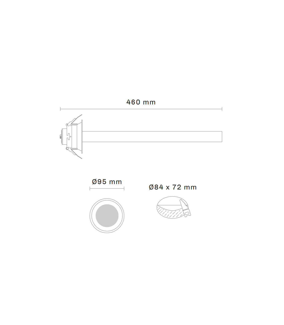 Downlight Led Basculante TIKKOS 6W 430Lm IP20 Negro