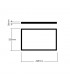 Marco para Empotrar Panel 30x60cm Blanco