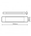 Regleta LED LUXTAR PRO 151Cm 60W 6000Lm IP20 CCT