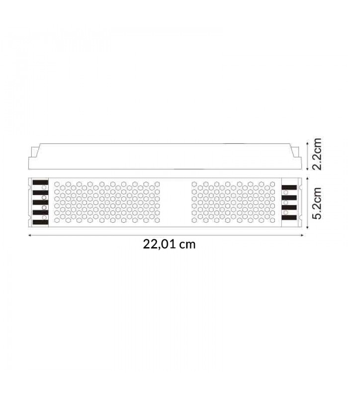Fuente Alimentación SLIM 400W (DC24V) 16.6A IP44