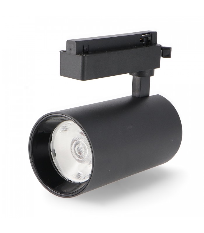 Foco Carril Monofásico FAST 30W 3000LM 24º Negro CCT