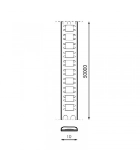 Tira Flexible Led SERIEPRO 12W 1320Lm/M 140Led/m IP20 DC24V -10 Metros-