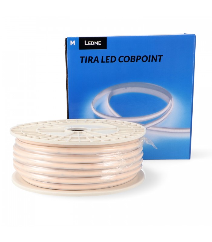 Tira Led COBPOINT 10W/m 1100Lm 220VDC IP65 -50 Metros-