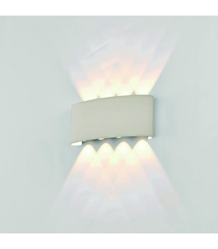 Aplique LED Exterior ARCS 8W 830Lm IP54 Blanco
