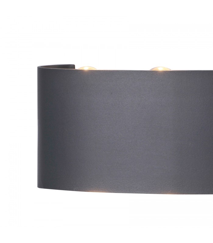 Aplique LED Exterior ARCS 8W 830Lm IP54 Antracita