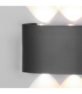Aplique LED Exterior ARCS 8W 830Lm IP54 Antracita