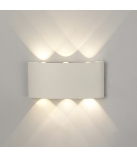 Aplique LED Exterior ARCS 6W 450Lm IP54 Blanco