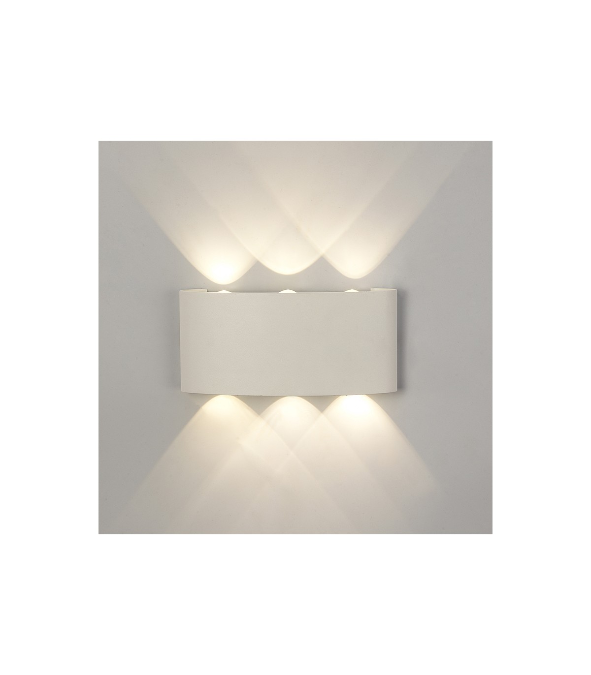 Aplique LED Exterior ARCS 6W 450Lm IP54 Blanco
