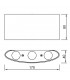 Aplique LED Exterior ARCS 6W 450Lm IP54 Blanco