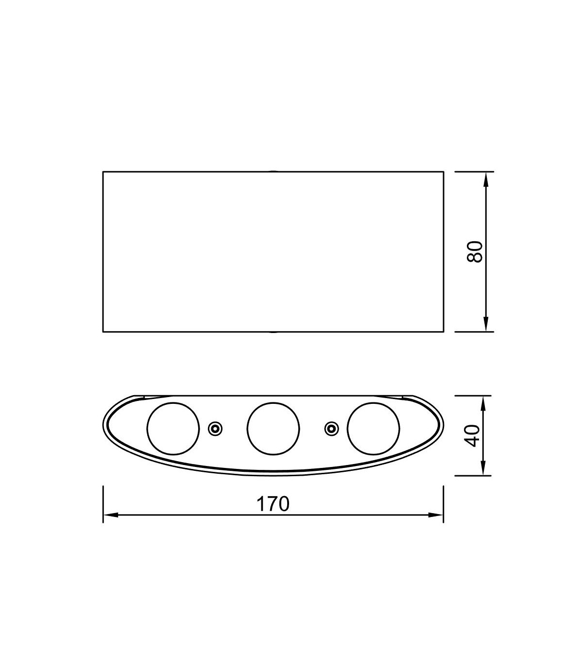 Aplique LED Exterior ARCS 6W 450Lm IP54 Blanco