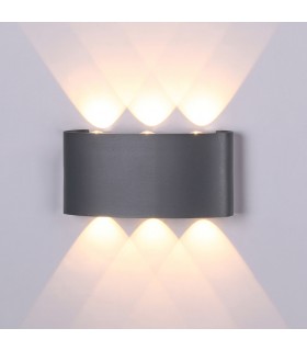 Aplique LED Exterior ARCS 6W 450Lm IP54 Antracita