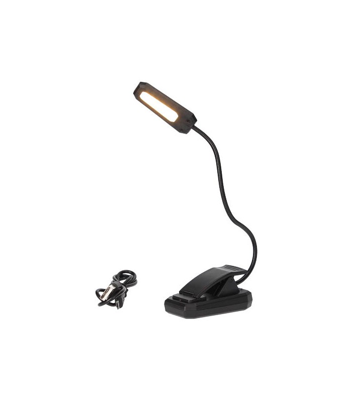 Linterna Lectura Led Ajustable con Pinza 1W 60Lm 3000K