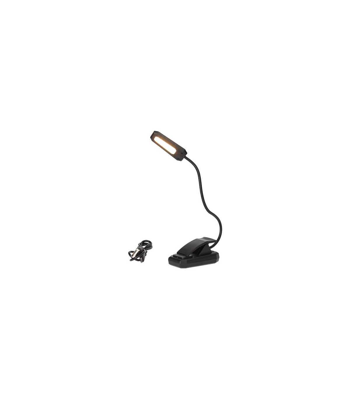 Linterna Lectura Led Ajustable con Pinza 1W 60Lm 3000K