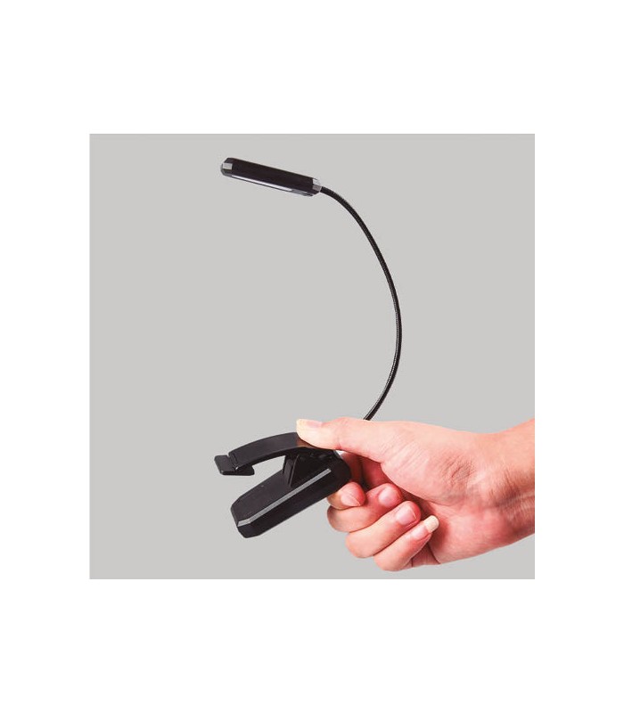 Linterna Lectura Led Ajustable con Pinza 1W 60Lm 3000K