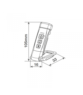Linterna Lectura Led Ajustable con Pinza 0.6W 19Lm