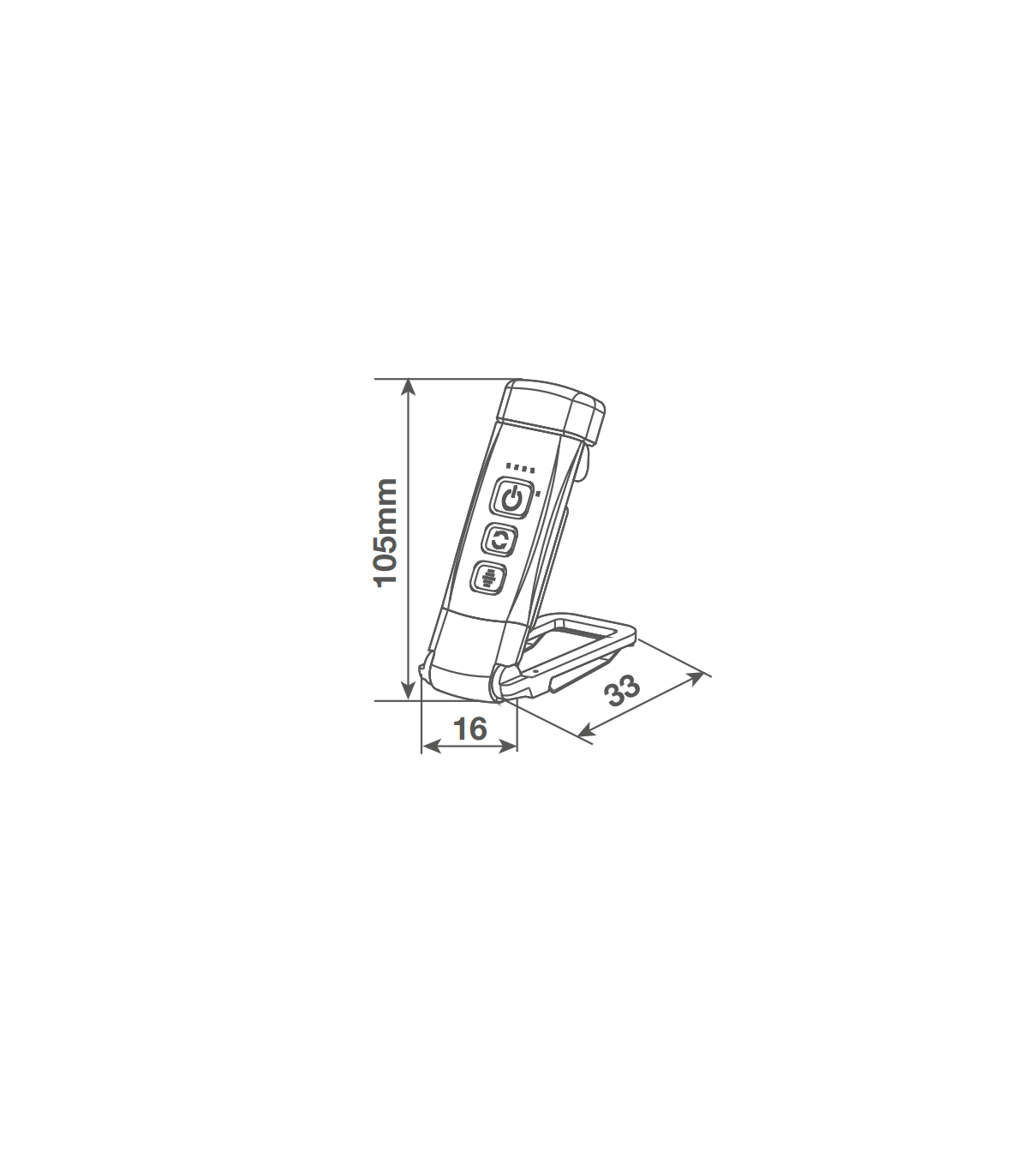 Linterna Lectura Led Ajustable con Pinza 0.6W 19Lm