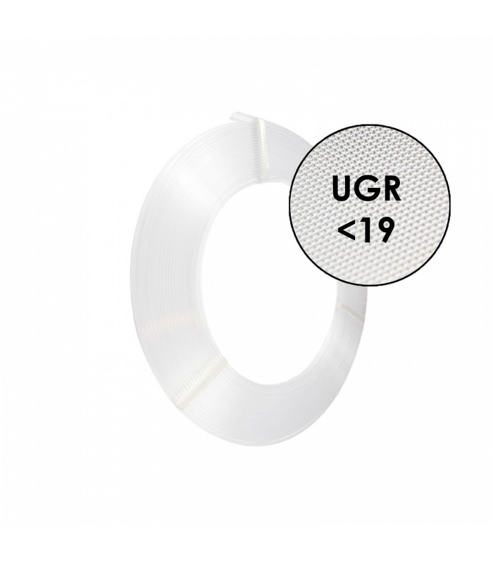 Rollo Difusor Opal Microprismático Para Perfil Ancho 12,5Mm -30 Metros-
