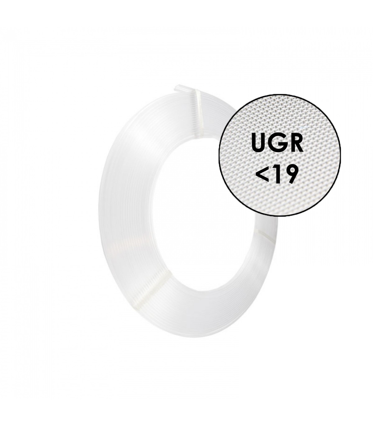 Rollo Difusor Opal Microprismático Para Perfil Ancho 12,5Mm -30 Metros-