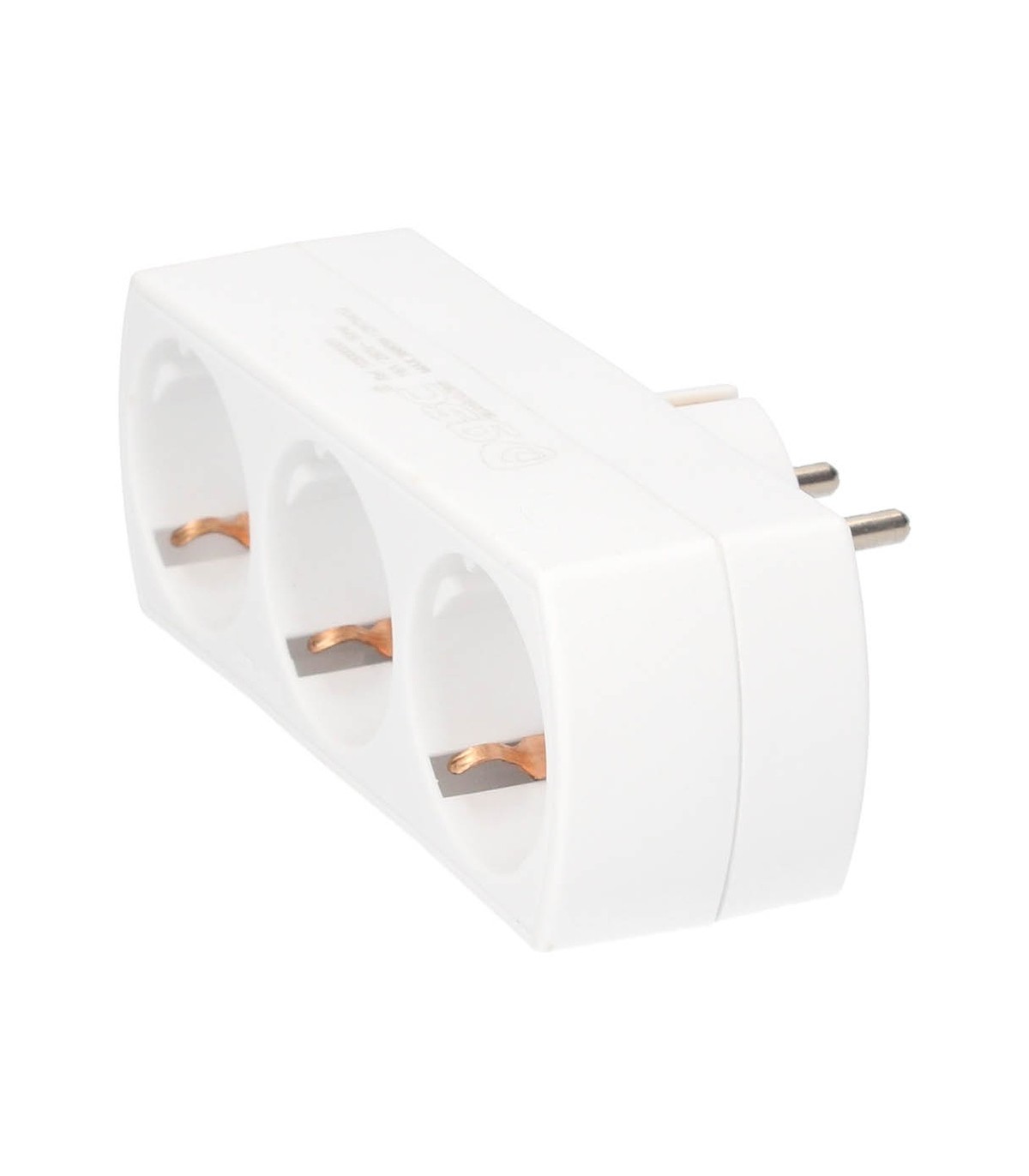 Ladrón Triple Plano Schuko 2P+TT 10/16A 250V