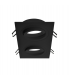 Empotrable Basculante Doble Rectangular Negro/Negro