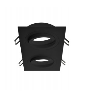 Empotrable Basculante Doble Rectangular Negro/Negro