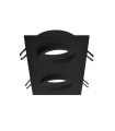 Empotrable Basculante Doble Rectangular Negro/Negro