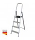 Escalera aluminio 4 peldaños Max. 150kg GSC