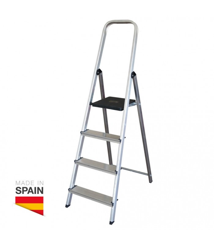 Escalera aluminio 4 peldaños Max. 150kg GSC