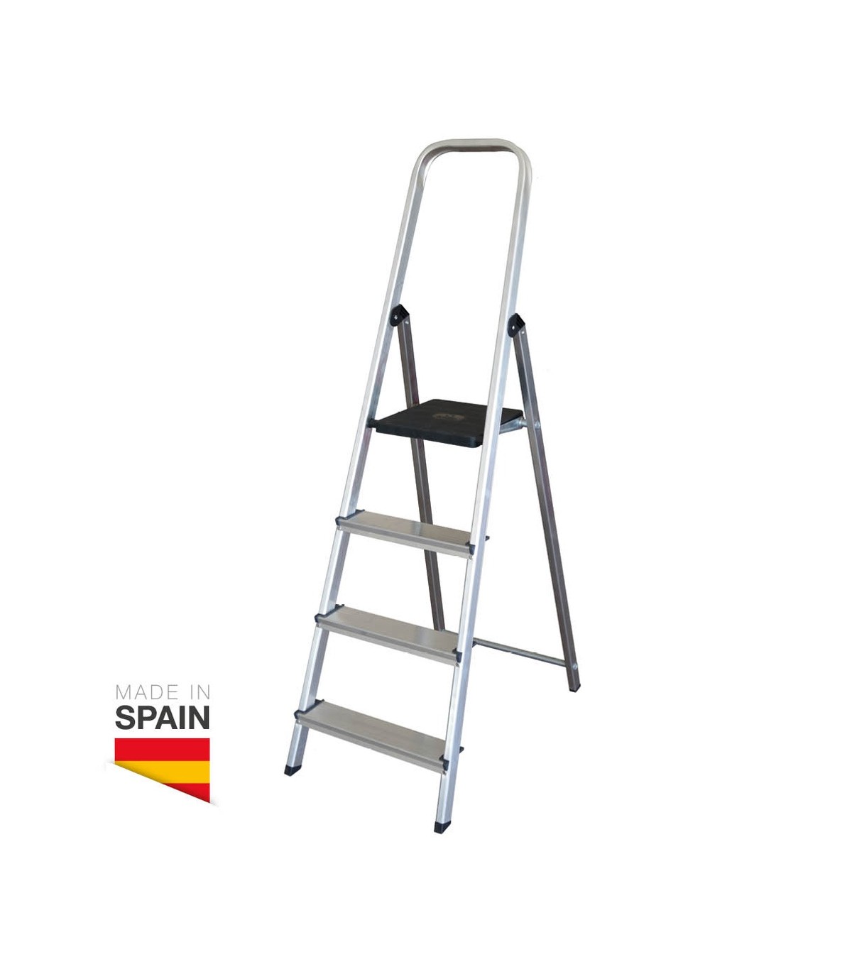 Escalera aluminio 4 peldaños Max. 150kg GSC