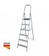 Escalera aluminio 6 peldaños Max. 150kg GSC