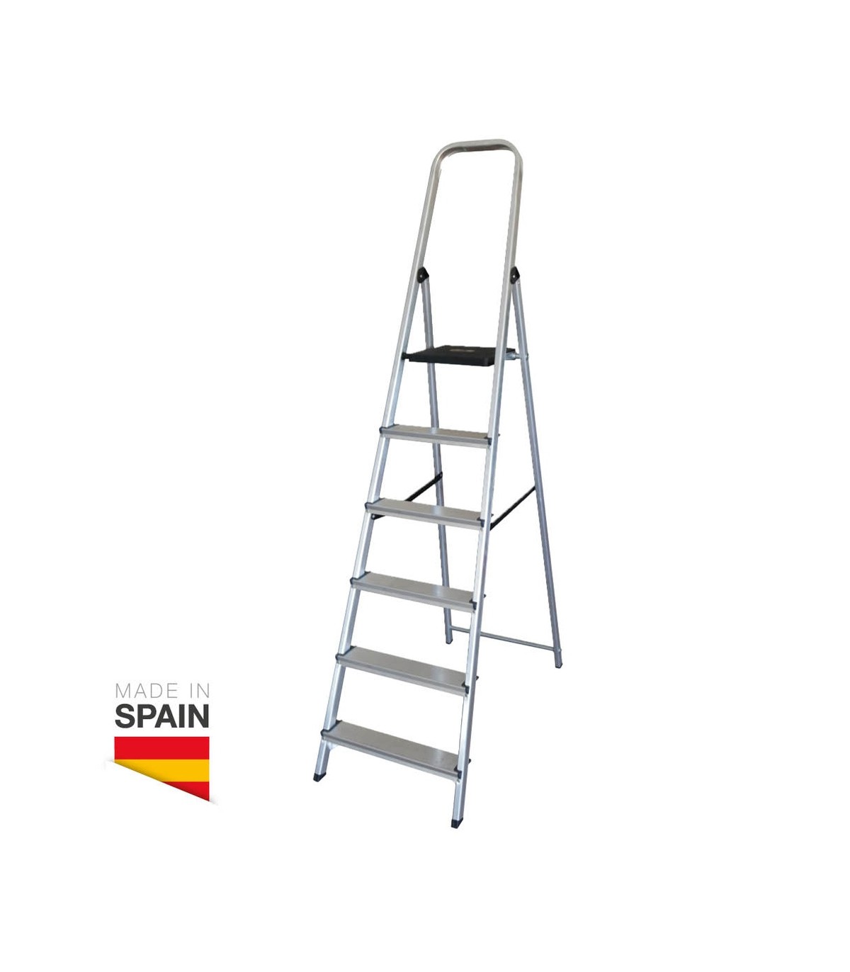 Escalera aluminio 6 peldaños Max. 150kg GSC