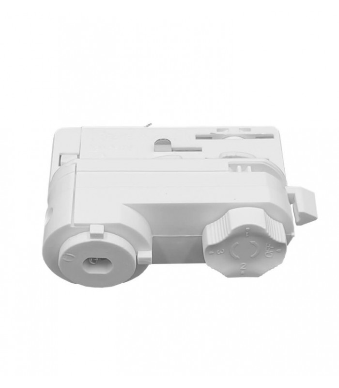 Adaptador para Carril Trifásico Blanco