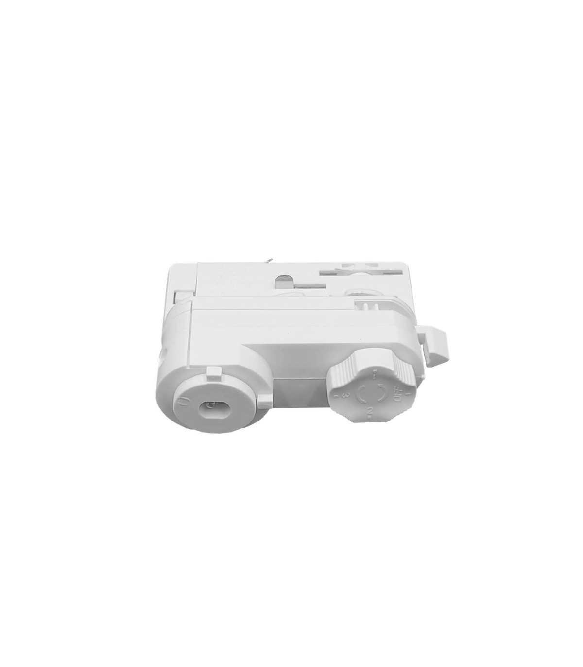 Adaptador para Carril Trifásico Blanco