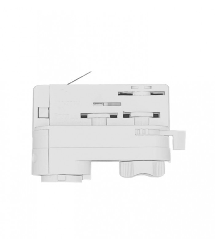 Adaptador para Carril Trifásico Blanco